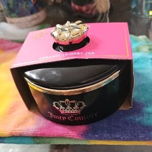 Juicy Couture Black and Gold Ceramic Trinket Jar